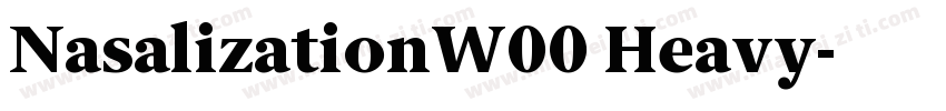 NasalizationW00 Heavy字体转换